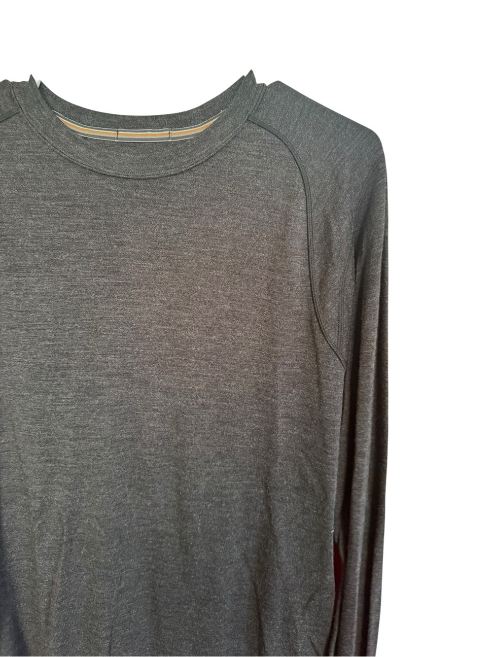 Men’s Smartwool merino wool Long Sleeve Shirt in grey size large - Picture 3 of 6